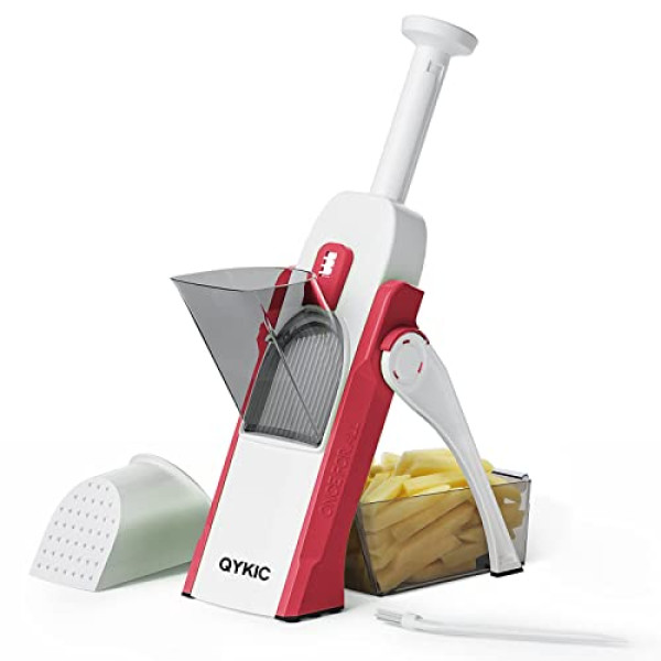 QYKIC Mandoline Multifonction : Trancheuse de Cuisine Professionnelle - Réglable